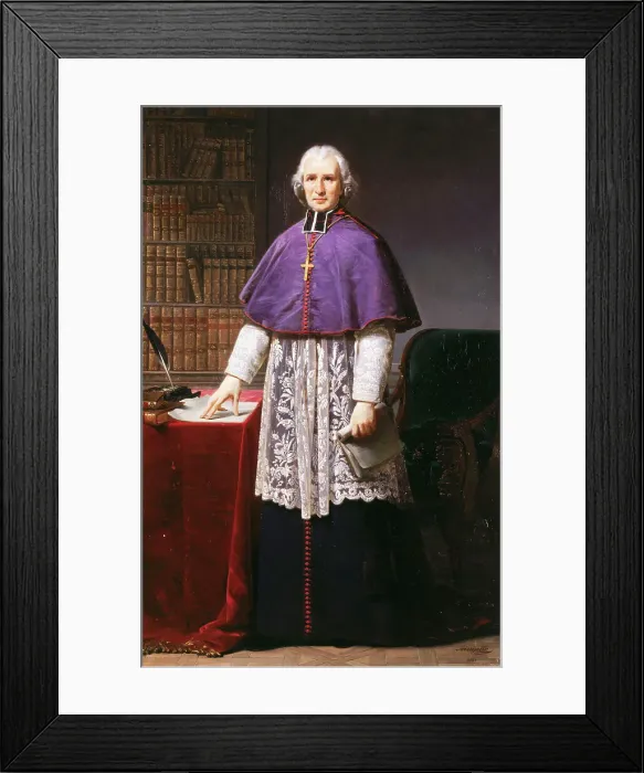 Framed Print : L'Abbé Henri Grégoire (1750-1831), ecclésiastique et homme politique, 1820. Creator: Jean-Baptiste Mauzaisse