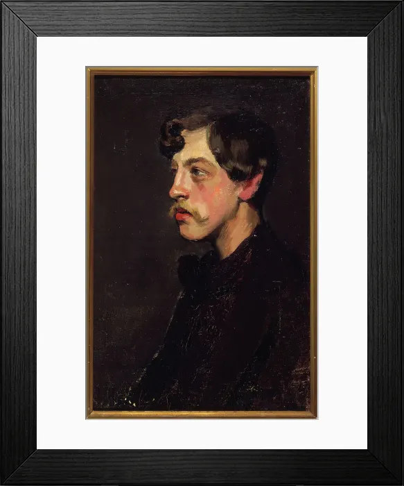 Framed Print : Portrait of Camille Mauclair (1872-1945), art critic, c1895. Creator: Henry Bataille Framed Print : Portrait of Camille Mauclair (1872-1945), art critic, c1895. Creator: Henry Bataille