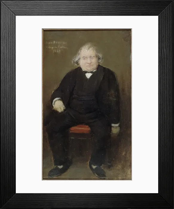 Framed Print : Portrait of Ernest Renan (1823-1892), philosopher, 1889. Creator: Jean Beraud Framed Print : Portrait of Ernest Renan (1823-1892), philosopher, 1889. Creator: Jean Beraud