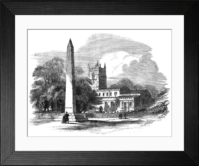 Framed Print : The Chantrey Memorial, Norton, near Sheffield, 1854. Creator: Unknown Framed Print : The Chantrey Memorial, Norton, near Sheffield, 1854. Creator: Unknown