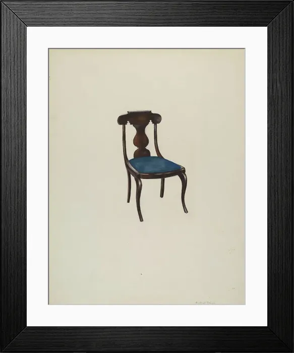 Framed Print : Side Chair, c. 1941. Creator: Herbert S. Frere Framed Print : Side Chair, c. 1941. Creator: Herbert S. Frere