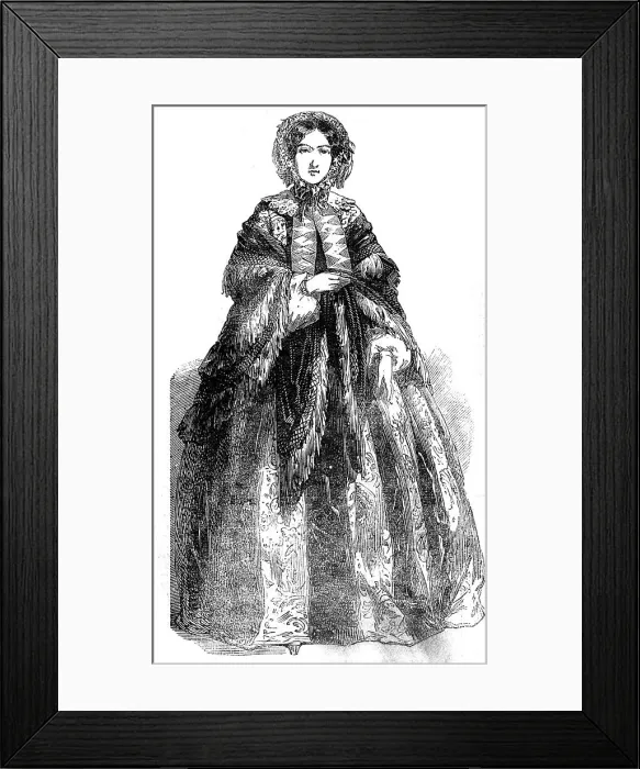 Framed Print : Paris Fashions for October, 1854. Creator: Unknown Framed Print : Paris Fashions for October, 1854. Creator: Unknown