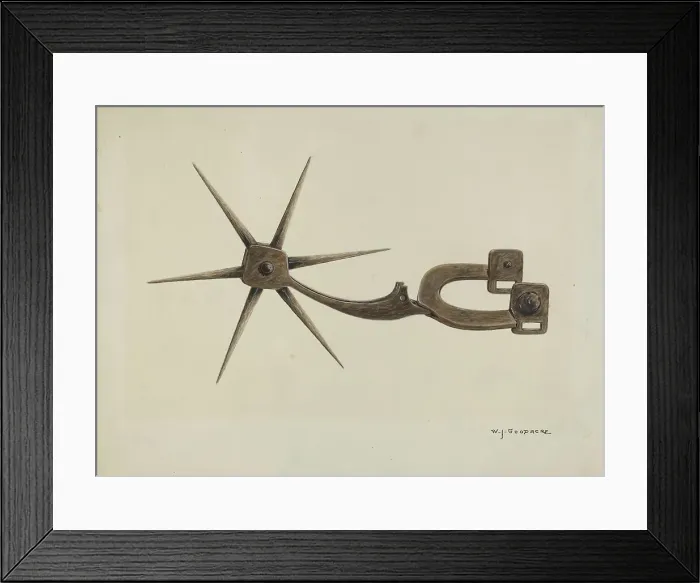 Framed Print : Spur, c. 1937. Creator: W. J. Goodacre Framed Print : Spur, c. 1937. Creator: W. J. Goodacre