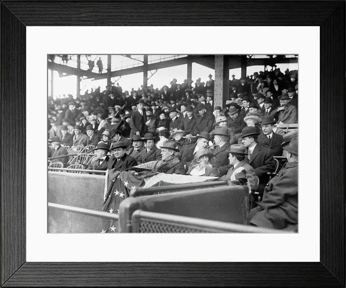 Framed Print : Baseball - Professional; President Wilson; Eleanor Wilson; Grayson, 1913. Creator: Harris & Ewing. Baseball - Professional; President Wilson; Eleanor Wilson; Grayson, 1913. Creator: Harris & Ewing Framed Print : Baseball - Professional; President Wilson; Eleanor Wilson; Grayson, 1913. Creator: Harris & Ewing. Baseball - Professional; President Wilson; Eleanor Wilson; Grayson, 1913. Creator: Harris & Ewing