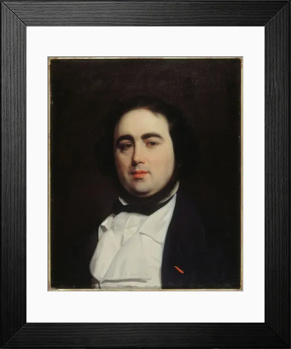 Framed Print : Portrait of Jules Janin (1804-1874), writer and critic, c1839. Creator: Charles-Emile-Callande de Champmartin Framed Print : Portrait of Jules Janin (1804-1874), writer and critic, c1839. Creator: Charles-Emile-Callande de Champmartin