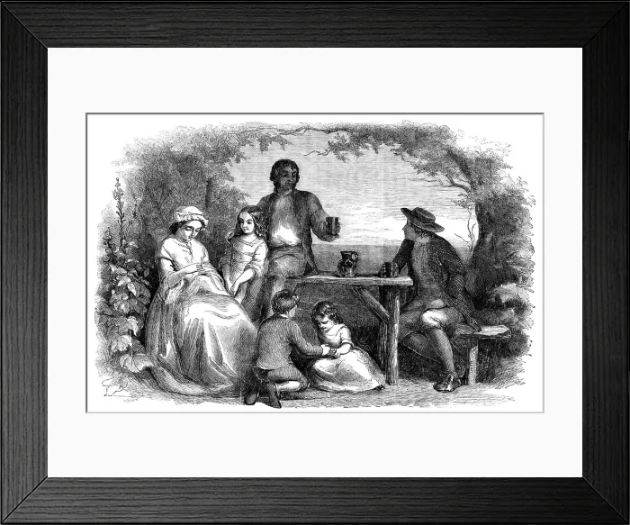 Framed Print : John Brown: or, A Plain Man's Philosophy - drawn by J. Absolon, 1854. Creator: Unknown. John Brown: or, A Plain Man's Philosophy - drawn by J. Absolon, 1854. Creator: Unknown Framed Print : John Brown: or, A Plain Man's Philosophy - drawn by J. Absolon, 1854. Creator: Unknown. John Brown: or, A Plain Man's Philosophy - drawn by J. Absolon, 1854. Creator: Unknown