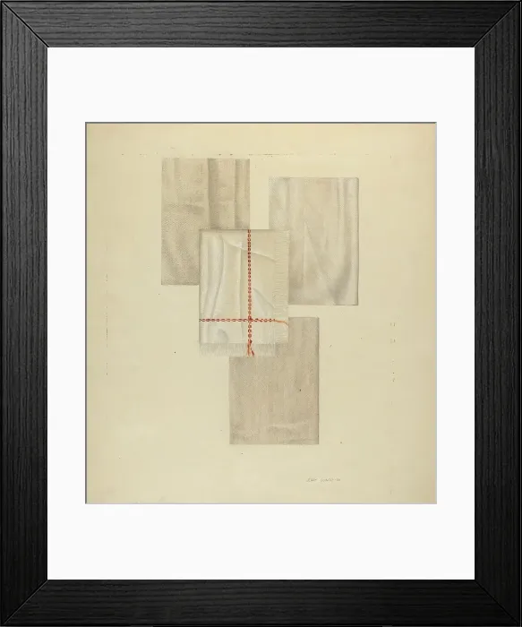 Framed Print : Zoar Linens, 1938. Creator: Jerry Guinta Framed Print : Zoar Linens, 1938. Creator: Jerry Guinta