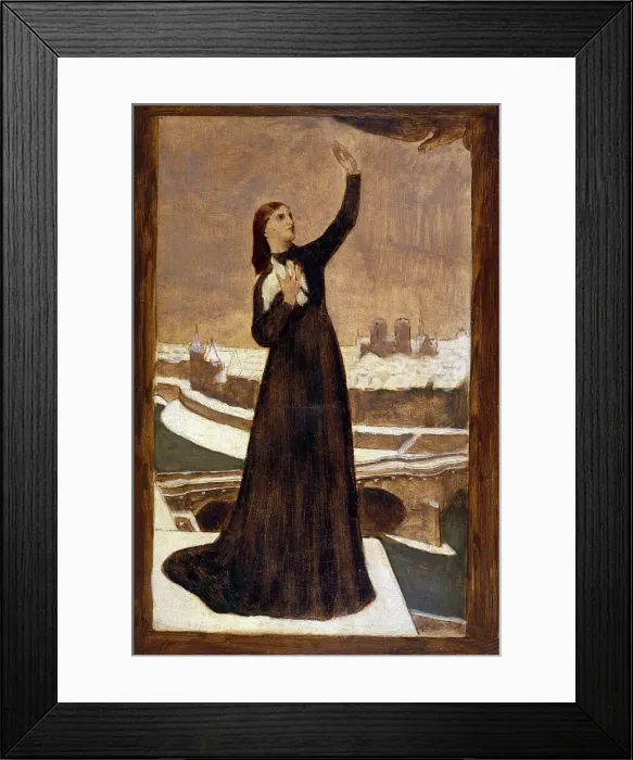 Framed Print : Le Pigeon voyageur ('Echappé à la serre ennemie, le message attendu exalte... between 1870 and 1871 Creator: Pierre Puvis de Chavannes. Le Pigeon voyageur ('Echappé à la serre ennemie, le message attendu exalte) Framed Print : Le Pigeon voyageur ('Echappé à la serre ennemie, le message attendu exalte... between 1870 and 1871 Creator: Pierre Puvis de Chavannes. Le Pigeon voyageur ('Echappé à la serre ennemie, le message attendu exalte)