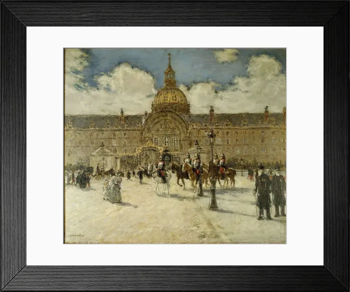 Framed Print : Les Invalides, c1896. Creator: Jean-François Raffaëlli Framed Print : Les Invalides, c1896. Creator: Jean-François Raffaëlli