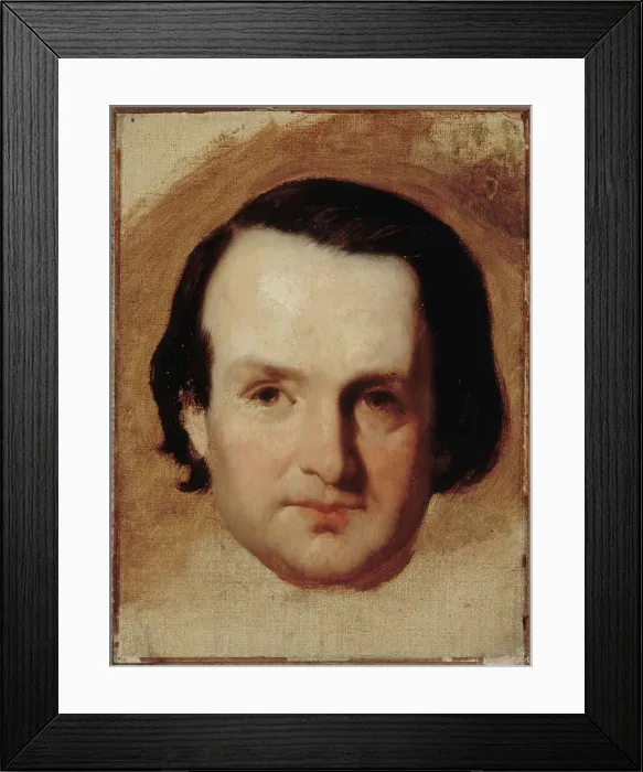 Framed Print : Portrait of Victor Hugo (1802-1885), writer, c1835. Creator: François Joseph Heim Framed Print : Portrait of Victor Hugo (1802-1885), writer, c1835. Creator: François Joseph Heim