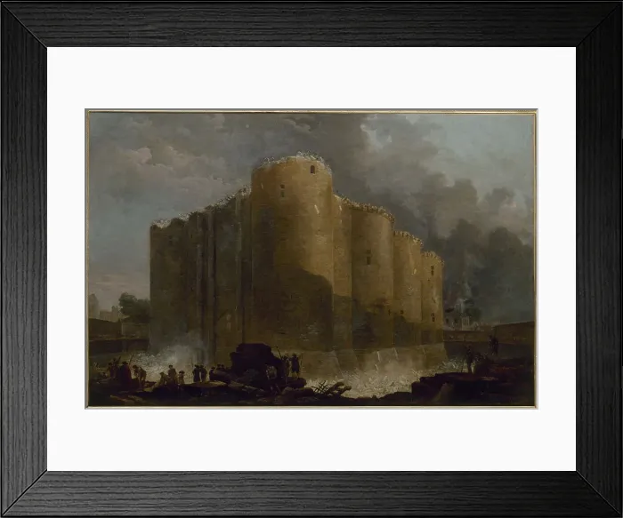 Framed Print : La Bastille, dans les premiers jours de sa démolition, 1789. Creator: Hubert Robert Framed Print : La Bastille, dans les premiers jours de sa démolition, 1789. Creator: Hubert Robert