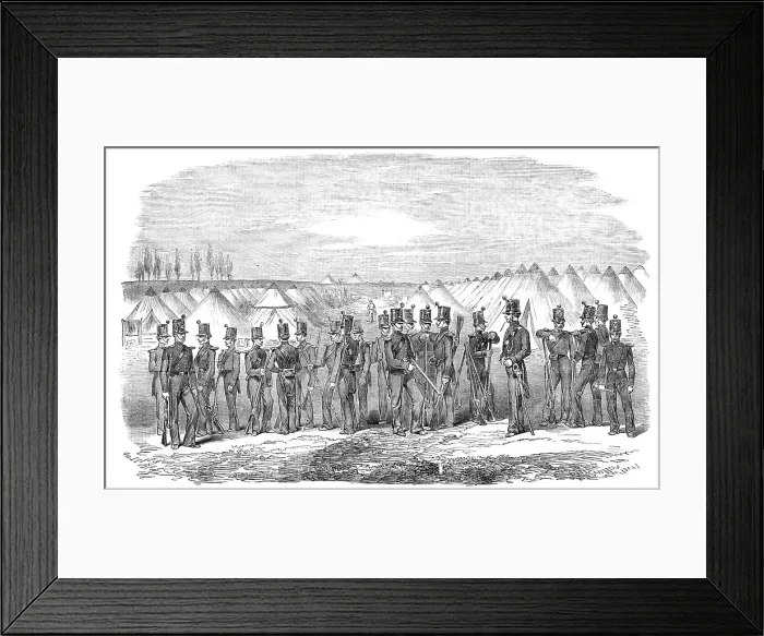 Framed Print : Encampment of the Rifle Brigade, at Constantinople - from a daguerreotype by J. Robertson, 1854. Creator: Unknown Framed Print : Encampment of the Rifle Brigade, at Constantinople - from a daguerreotype by J. Robertson, 1854. Creator: Unknown