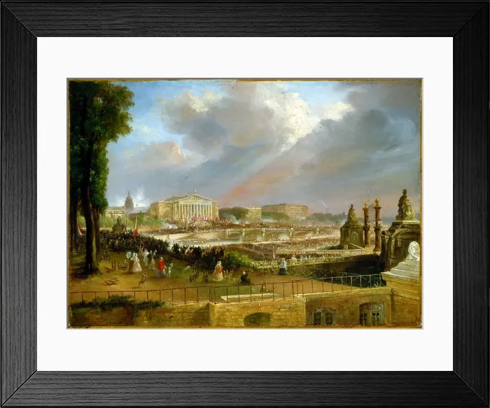 Framed Print : Proclamation of the Republic on the portico of the Chamber of Deputies, May 4, 1848. Creator: Unknown Framed Print : Proclamation of the Republic on the portico of the Chamber of Deputies, May 4, 1848. Creator: Unknown