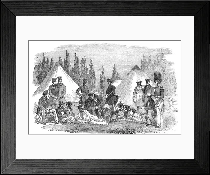 Framed Print : Encampment of the Grenadier Guards, at Constantinople - from a daguerreotype by J. Robertson, 1854. Creator: Unknown Framed Print : Encampment of the Grenadier Guards, at Constantinople - from a daguerreotype by J. Robertson, 1854. Creator: Unknown