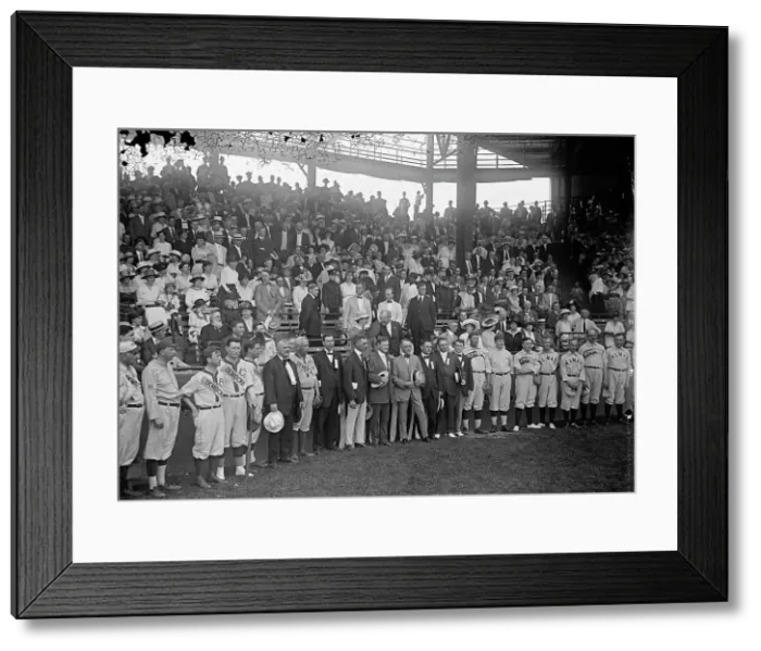 Framed Print : Baseball, Congressional - Teams And Crowd: Byrnes, James Francis, Rep. from South Carolina... 1917. Creator: Harris & Ewing. Baseball, Congressional - Teams And Crowd: Byrnes, James Francis, Rep. from South Carolina... 1917 Framed Print : Baseball, Congressional - Teams And Crowd: Byrnes, James Francis, Rep. from South Carolina... 1917. Creator: Harris & Ewing. Baseball, Congressional - Teams And Crowd: Byrnes, James Francis, Rep. from South Carolina... 1917