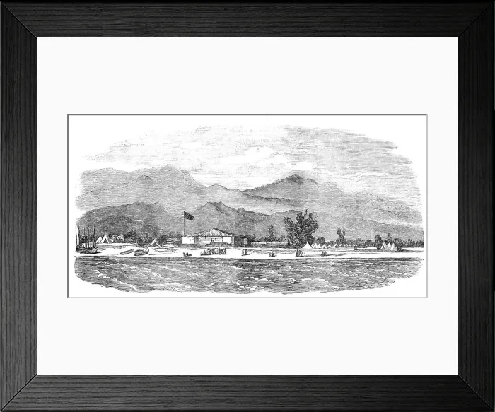 Framed Print : Camp of Tchourouk-Sou, on the Black Sea, 1854. Creator: Unknown Framed Print : Camp of Tchourouk-Sou, on the Black Sea, 1854. Creator: Unknown