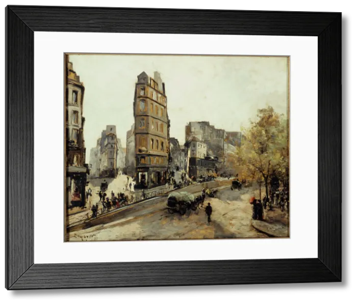 Framed Print : Rue de la Lune, Rue de Beauregard and Rue de Clery, seen from Porte Saint-Denis, 1887. Creator: Unknown Framed Print : Rue de la Lune, Rue de Beauregard and Rue de Clery, seen from Porte Saint-Denis, 1887. Creator: Unknown