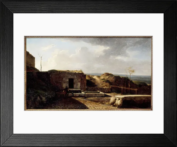 Framed Print : Rue de L'Aubreuvoir, Montmartre, around 1840. Creator: Unknown Framed Print : Rue de L'Aubreuvoir, Montmartre, around 1840. Creator: Unknown
