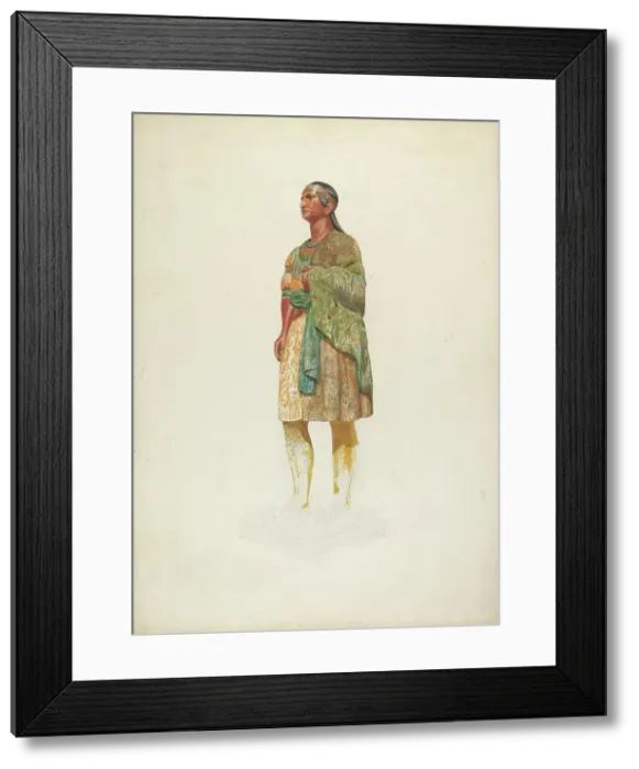 Framed Print : Figurehead: Indian, 1935 / 1942. Creator: Hazel Hyde Framed Print : Figurehead: Indian, 1935 / 1942. Creator: Hazel Hyde