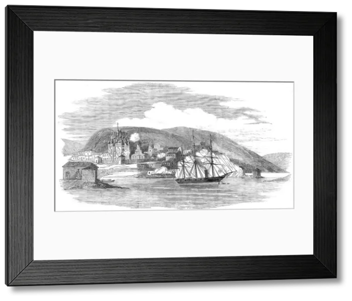 Framed Print : H.M.S. Miranda destroying the City of Kola, the Capital of Russian Lapland, 1854. Creator: Unknown. H.M.S. Miranda destroying the City of Kola, the Capital of Russian Lapland, 1854. Creator: Unknown Framed Print : H.M.S. Miranda destroying the City of Kola, the Capital of Russian Lapland, 1854. Creator: Unknown. H.M.S. Miranda destroying the City of Kola, the Capital of Russian Lapland, 1854. Creator: Unknown