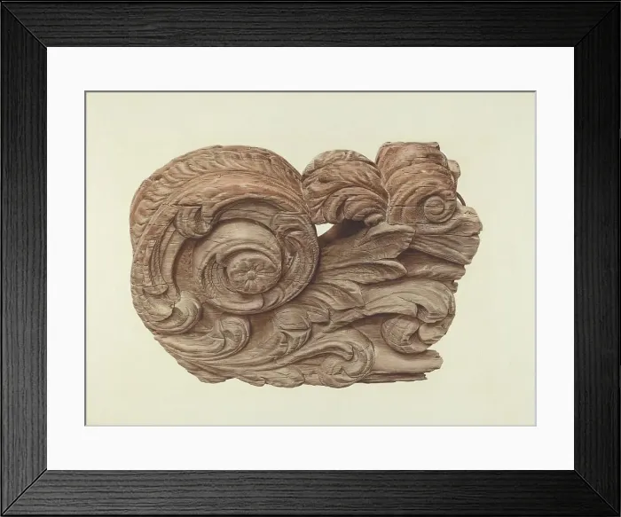 Framed Print : Billethead from Ship Favorite, c. 1938. Creator: Hazel Hyde. Billethead from Ship Favorite, c. 1938. Creator: Hazel Hyde Framed Print : Billethead from Ship Favorite, c. 1938. Creator: Hazel Hyde. Billethead from Ship Favorite, c. 1938. Creator: Hazel Hyde