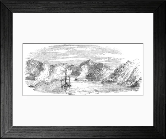 Framed Print : H.M.S. Miranda, and her Prizes, in Litscha Bay, Russian Lapland, 1854. Creator: Unknown. H.M.S. Miranda, and her Prizes, in Litscha Bay, Russian Lapland, 1854. Creator: Unknown Framed Print : H.M.S. Miranda, and her Prizes, in Litscha Bay, Russian Lapland, 1854. Creator: Unknown. H.M.S. Miranda, and her Prizes, in Litscha Bay, Russian Lapland, 1854. Creator: Unknown