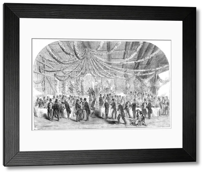Framed Print : Collation, at the Opening of the Norwegian Trunk Railway, 1854. Creator: Unknown Framed Print : Collation, at the Opening of the Norwegian Trunk Railway, 1854. Creator: Unknown