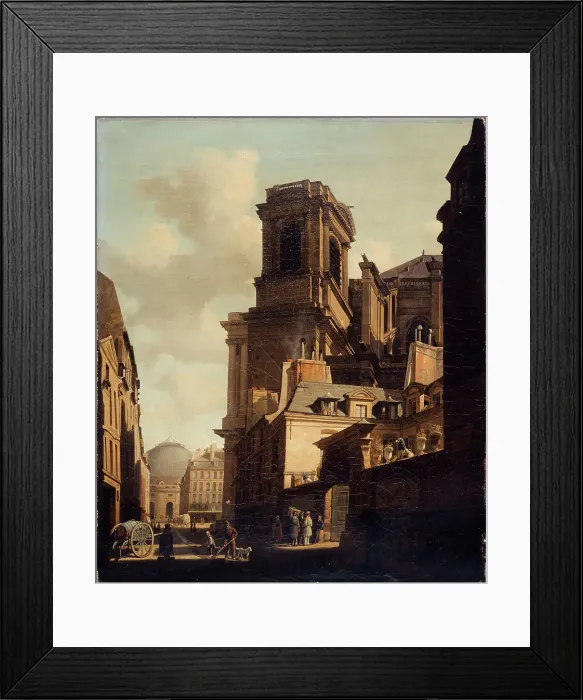 Framed Print : Rue du Jour in 1837, 1837. Creator: Unknown Framed Print : Rue du Jour in 1837, 1837. Creator: Unknown