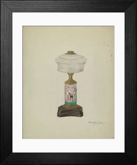 Framed Print : Lamp Base, 1935 / 1942. Creator: Willoughby Ions Framed Print : Lamp Base, 1935 / 1942. Creator: Willoughby Ions