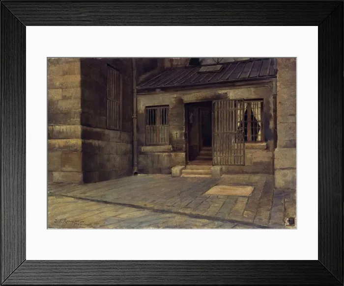 Framed Print : Porte de l'infirmerie de la prison Saint-Lazare, rue du Faubourg-Saint-Denis, 10ème... en 1889, 188 Creator: Jean-Jacques Rousseau Framed Print : Porte de l'infirmerie de la prison Saint-Lazare, rue du Faubourg-Saint-Denis, 10ème... en 1889, 188 Creator: Jean-Jacques Rousseau