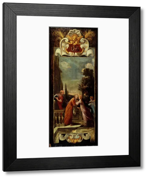 Framed Print : La Visitation, between 1632 and 1634. Creator: Jean de Saint-Igny Framed Print : La Visitation, between 1632 and 1634. Creator: Jean de Saint-Igny