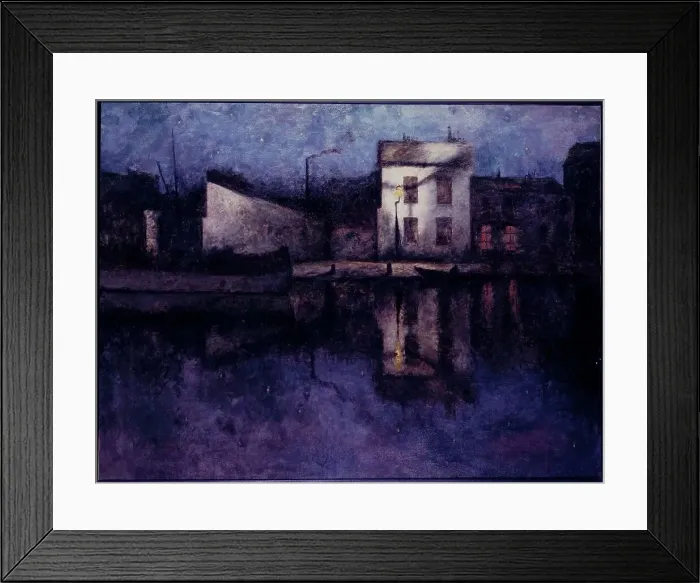 Framed Print : Saint-Martin canal, 10th arrondissement, 1890. Creator: Unknown Framed Print : Saint-Martin canal, 10th arrondissement, 1890. Creator: Unknown