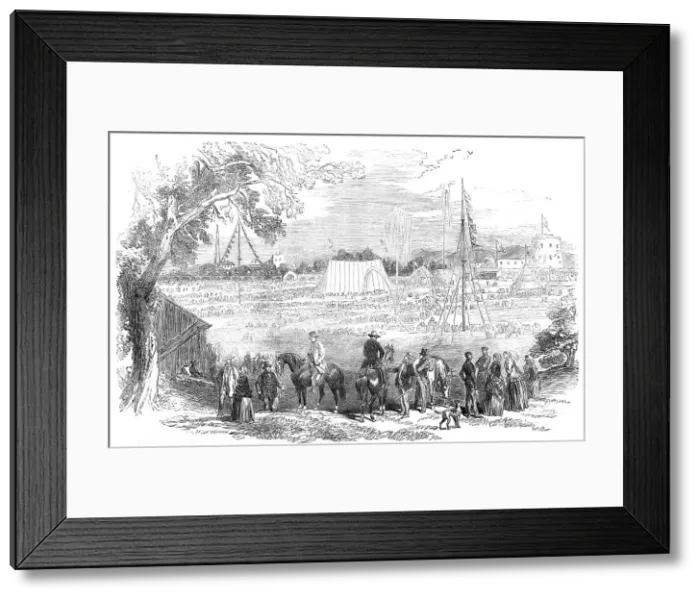 Framed Print : The Lower Canadian Agricultural Exhibition, 1854. Creator: Unknown Framed Print : The Lower Canadian Agricultural Exhibition, 1854. Creator: Unknown