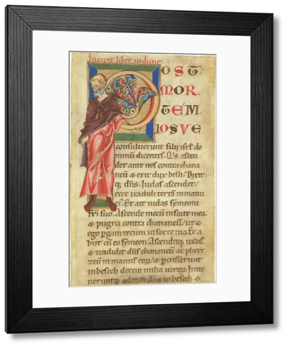 Framed Print : The Judge Judah (?), 1210 / 1220. Creator: Unknown Framed Print : The Judge Judah (?), 1210 / 1220. Creator: Unknown