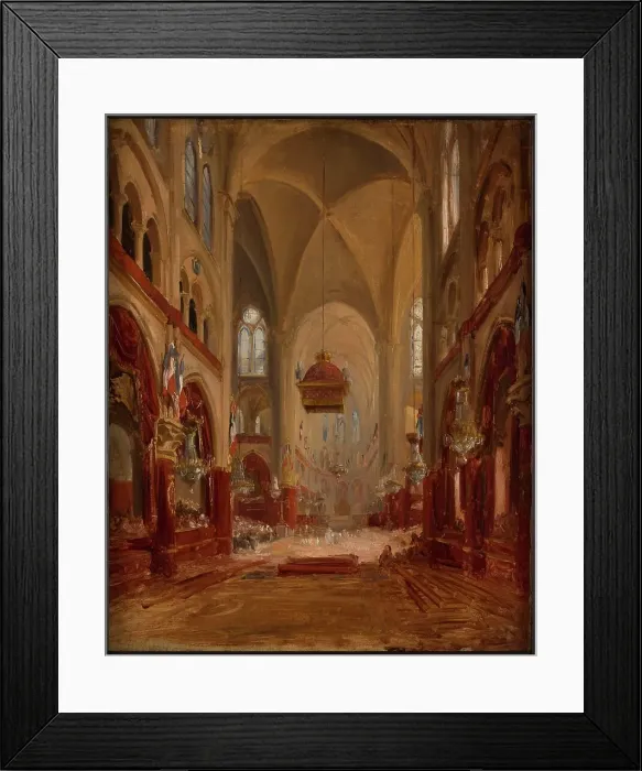 Framed Print : Sketch for the baptism of Louis-Philippe-Albert d'Orléans, count of Paris, 1842. Creator: Unknown Framed Print : Sketch for the baptism of Louis-Philippe-Albert d'Orléans, count of Paris, 1842. Creator: Unknown