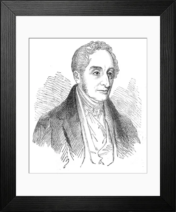 Framed Print : The late Mr. Henry Fourdrinier, the Patentee of the Paper-Making Machine, 1854. Creator: Unknown Framed Print : The late Mr. Henry Fourdrinier, the Patentee of the Paper-Making Machine, 1854. Creator: Unknown