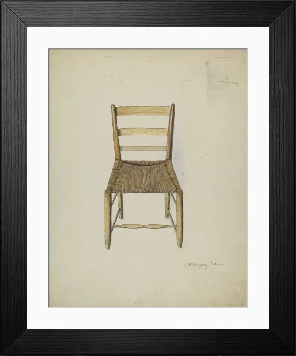 Framed Print : Chair, 1935 / 1942. Creator: Willoughby Ions Framed Print : Chair, 1935 / 1942. Creator: Willoughby Ions