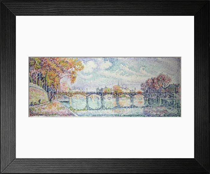 Framed Print : Le pont des Arts, 1928. Creator: Paul Signac Framed Print : Le pont des Arts, 1928. Creator: Paul Signac