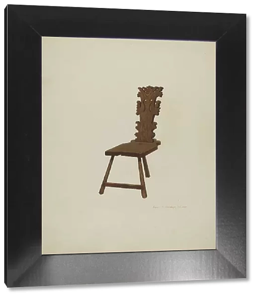 Three Legged Chair, 1935 / 1942. Creator: Francis Jennings