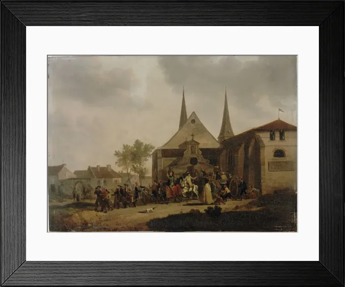 Framed Print : Pillage d'une église pendant la Révolution, c1793. Creator: Jacques François Joseph Swebach-Desfontaines Framed Print : Pillage d'une église pendant la Révolution, c1793. Creator: Jacques François Joseph Swebach-Desfontaines