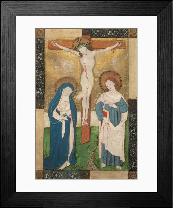 Framed Print : The Crucifixion, late 15th century. Creator: Unknown Framed Print : The Crucifixion, late 15th century. Creator: Unknown