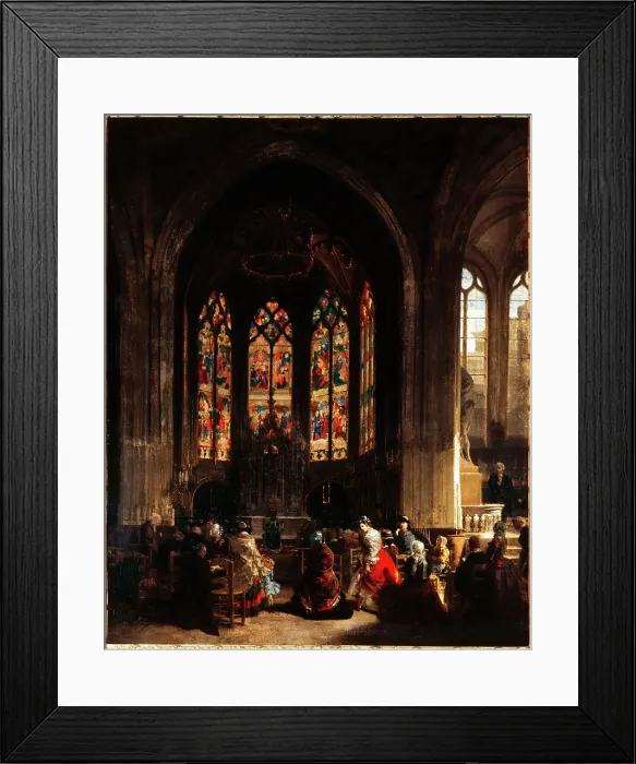 Framed Print : The chapel of the Virgin at Saint-Gervais-Saint-Protais church, c1860. Creator: Unknown Framed Print : The chapel of the Virgin at Saint-Gervais-Saint-Protais church, c1860. Creator: Unknown