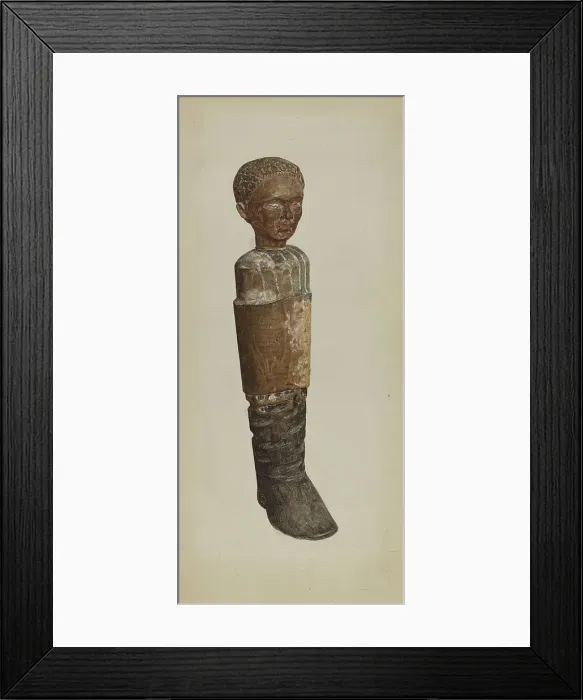 Framed Print : Pa. German Toy Ninepin, c. 1937. Creator: Harold Lehman Framed Print : Pa. German Toy Ninepin, c. 1937. Creator: Harold Lehman