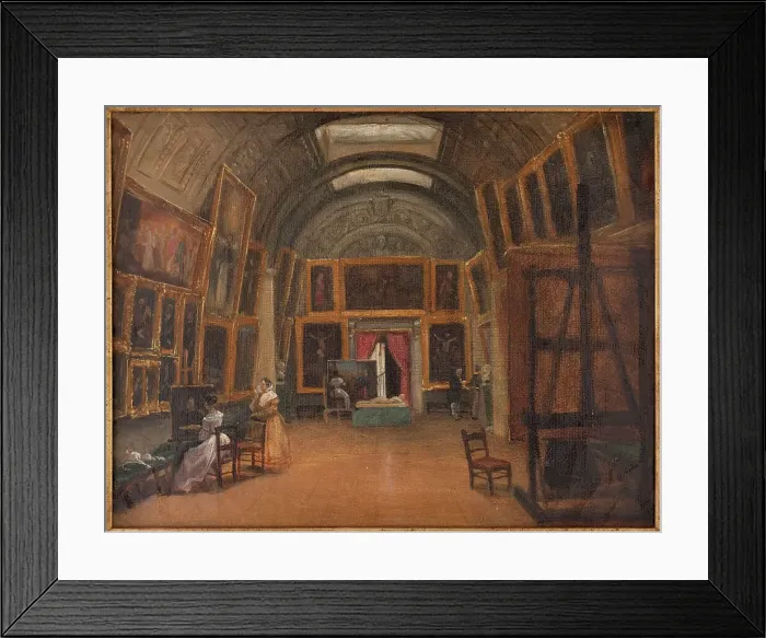 Framed Print : The painting gallery of the Hotel Aguado, c1840. Creator: Unknown Framed Print : The painting gallery of the Hotel Aguado, c1840. Creator: Unknown