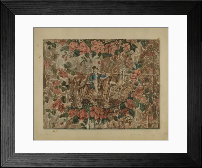 Framed Print : Chintz Square, c. 1938. Creator: Howard Lumbard Framed Print : Chintz Square, c. 1938. Creator: Howard Lumbard