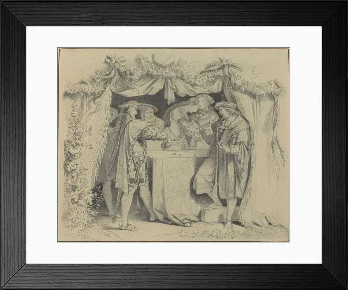 Framed Print : Men Throwing Dice. Creator: Unknown Framed Print : Men Throwing Dice. Creator: Unknown