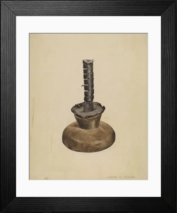 Framed Print : Candlestick, c. 1939. Creator: Howard Lumbard Framed Print : Candlestick, c. 1939. Creator: Howard Lumbard