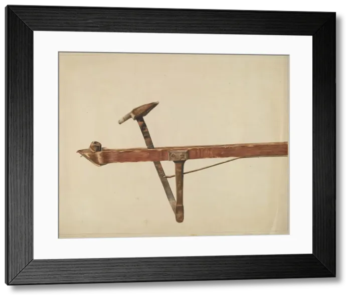 Framed Print : Carpet Stretcher, 1935 / 1942. Creator: Howard Lumbard Framed Print : Carpet Stretcher, 1935 / 1942. Creator: Howard Lumbard