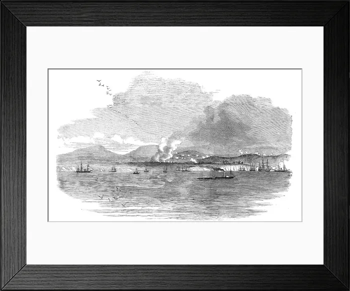 Framed Print : The Battle of the Alma, sketched from the Deck of The Star of the South, 1854. Creator: Unknown. The Battle of the Alma, sketched from the Deck of The Star of the South, 1854. Creator: Unknown Framed Print : The Battle of the Alma, sketched from the Deck of The Star of the South, 1854. Creator: Unknown. The Battle of the Alma, sketched from the Deck of The Star of the South, 1854. Creator: Unknown