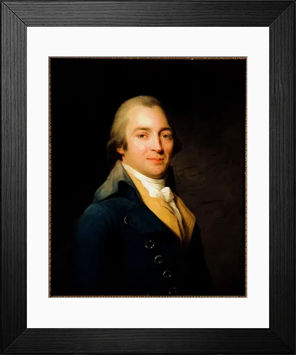 Framed Print : Portrait de John Moore (1729-1802), romancier et médecin, 1795. Creator: Antoine Vestier Framed Print : Portrait de John Moore (1729-1802), romancier et médecin, 1795. Creator: Antoine Vestier